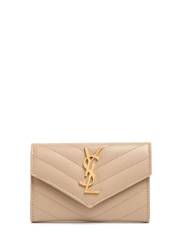 Small Cassandre Leather Envelope Wallet - SAINT LAURENT - Modalova