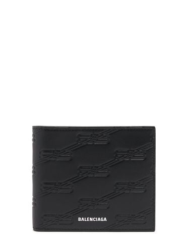 Bb Embossed Leather Wallet - BALENCIAGA - Modalova