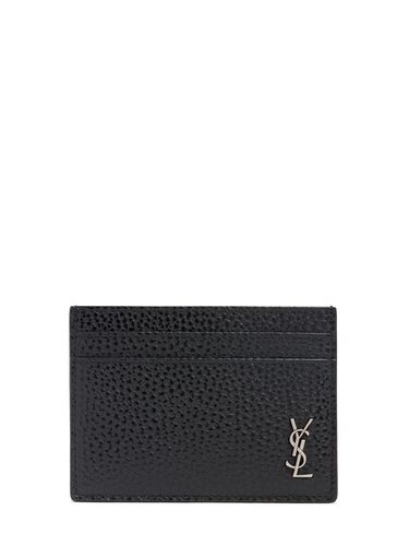 Tiny Cassandre Leather Card Holder - SAINT LAURENT - Modalova