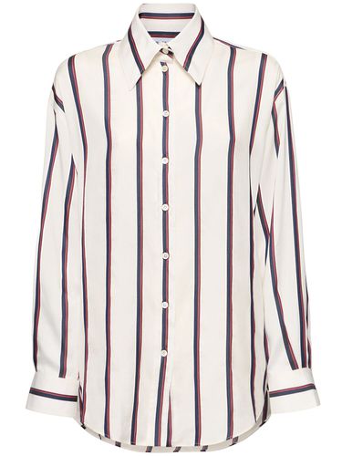 Camicia In Seta A Righe - ALEXANDER MCQUEEN - Modalova