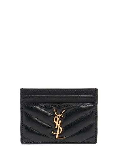 Cassandre Matelassé Leather Card Holder - SAINT LAURENT - Modalova