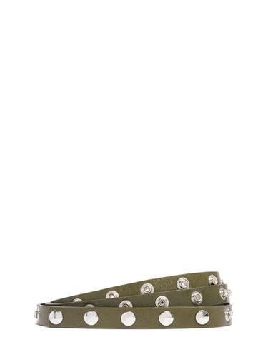 Studded Leather Belt - THE ATTICO - Modalova