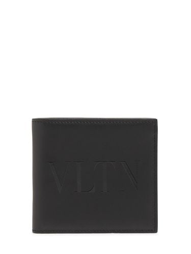 Vltn Logo Leather Card Holder - VALENTINO GARAVANI - Modalova