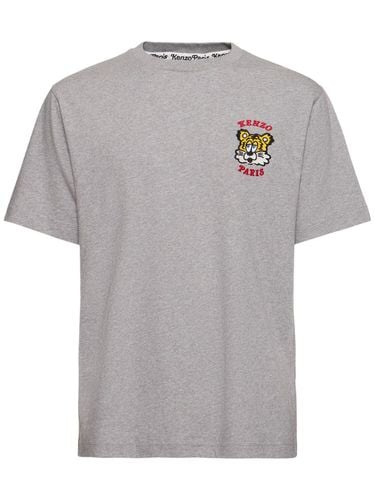 Verdy Embroidered Cotton T-shirt - KENZO PARIS - Modalova