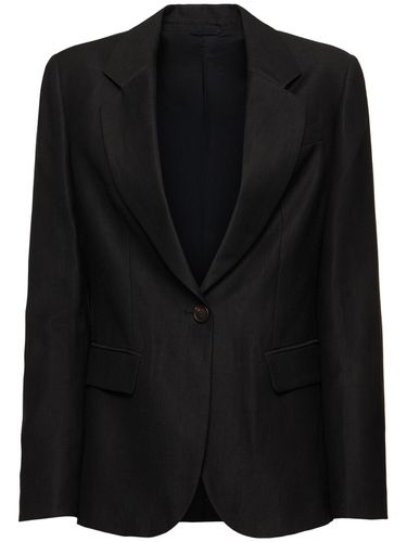 Fluid Linen Blend Twill Blazer - BRUNELLO CUCINELLI - Modalova