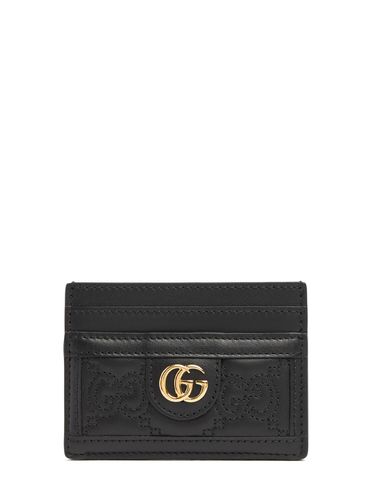 Porta Carte Di Credito In Pelle Gg Matelassé - GUCCI - Modalova