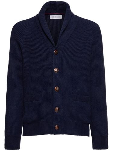 Sciallato Cotton Knit Cardigan - BRUNELLO CUCINELLI - Modalova