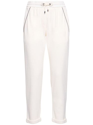 Cotton Blend Sweatpants - BRUNELLO CUCINELLI - Modalova