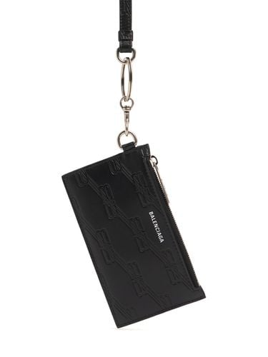 Bb Monogram Leather Card Holder - BALENCIAGA - Modalova