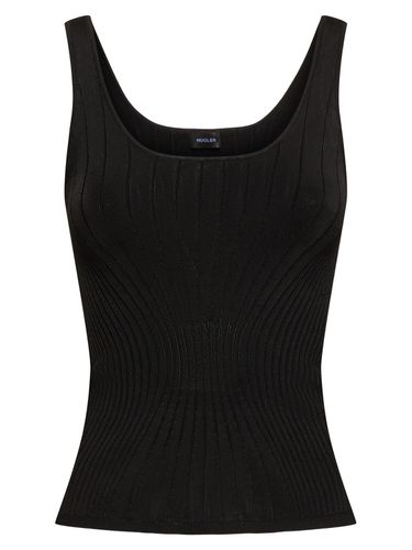 Ribbed Knit Top - MUGLER - Modalova