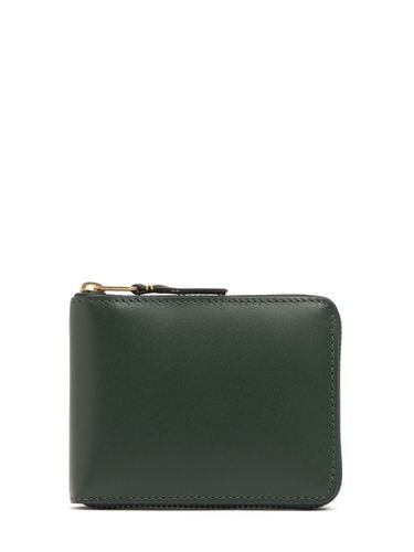 Leather Zip Wallet - COMME DES GARÇONS WALLET - Modalova