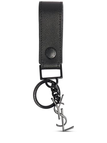 Monogram Leather Key Holder - SAINT LAURENT - Modalova