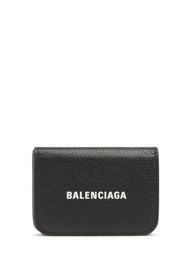 Logo Leather Card Holder - BALENCIAGA - Modalova