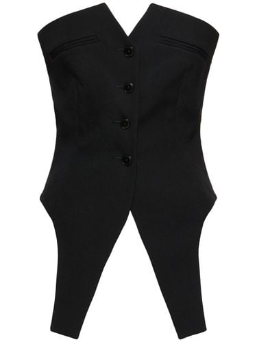 Deconstructed Strapless Vest Top - ALEXANDER WANG - Modalova