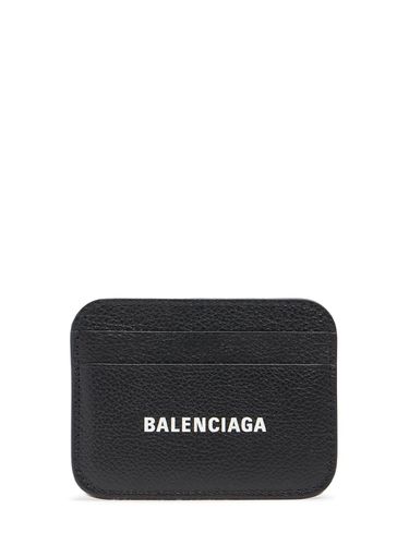 Logo Leather Card Holder - BALENCIAGA - Modalova