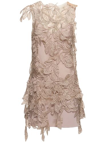 Sleeveless Lace Mini Dress - ALBERTA FERRETTI - Modalova