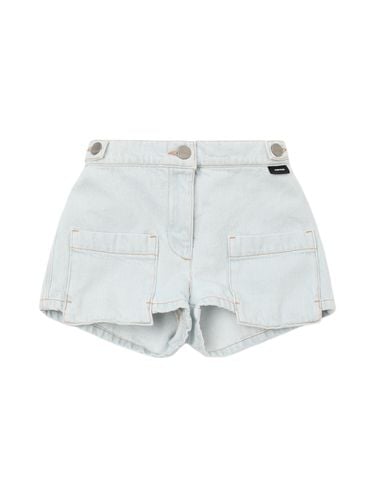 Cotton Denim Mini Shorts - ASPESI - Modalova