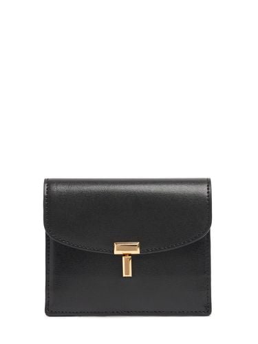 T-lock Palmellata Leather Cardholder - TOTEME - Modalova