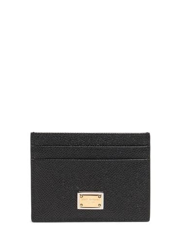 Leather Card Holder - DOLCE & GABBANA - Modalova