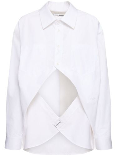 Asymmetrical Poplin Shirt - ALEXANDER WANG - Modalova