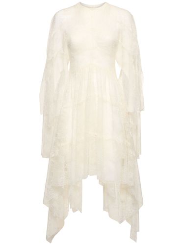 Draped Nylon Lace Dress - PHILOSOPHY DI LORENZO SERAFINI - Modalova