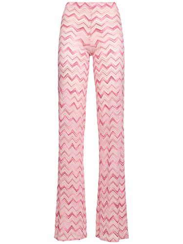 Chevron Tulle Flared Pants - MISSONI - Modalova