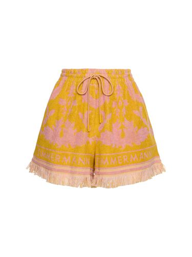 Wylie French Terry Cotton Shorts - ZIMMERMANN - Modalova