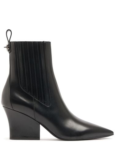 Mm Vlogo Lockette Leather Ankle Boots - VALENTINO GARAVANI - Modalova