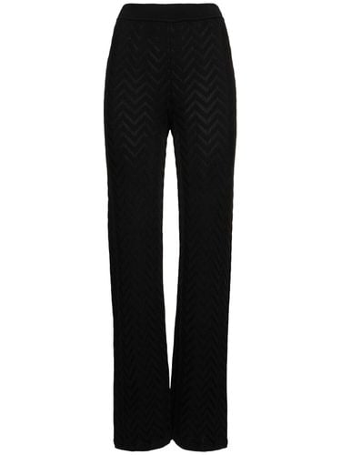 Flared Chevron Jacquard Pants - MISSONI - Modalova