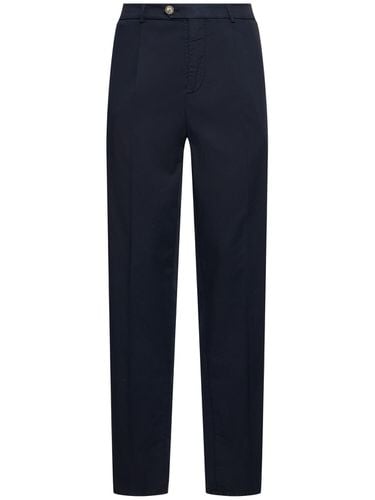 Dyed Stretch Cotton Gabardine Pants - BRUNELLO CUCINELLI - Modalova