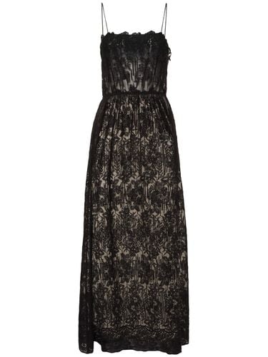 Cotton Blend Lace Long Dress - ERMANNO SCERVINO - Modalova