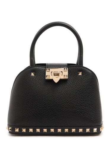 Double Handle Rockstud Leather Bag - VALENTINO GARAVANI - Modalova