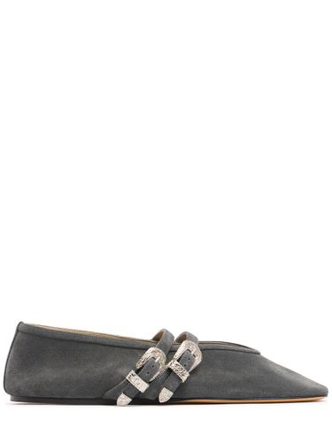 Mm Claudia Suede Mary Jane Flats - LE MONDE BERYL - Modalova