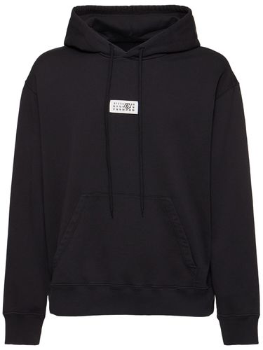 Washed Cotton Hoodie - MM6 MAISON MARGIELA - Modalova