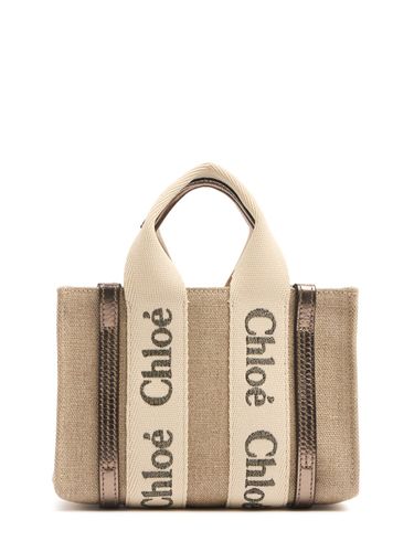 Mini Woody Canvas Top Handle Bag - CHLOÉ - Modalova