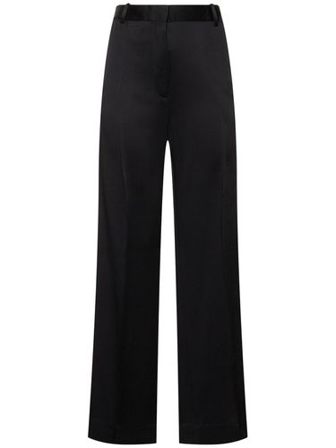 Split-cuff Satin Wide Pants - TOTEME - Modalova