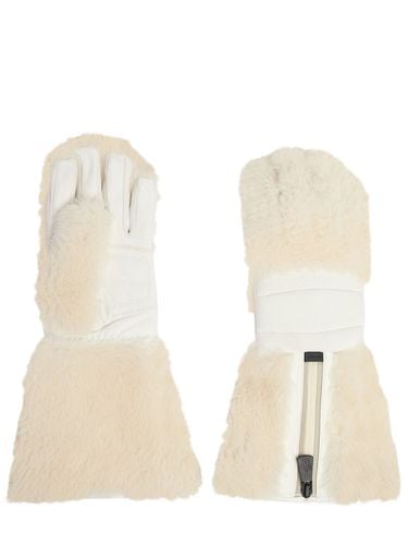 Shearling Gloves - MONCLER GRENOBLE - Modalova