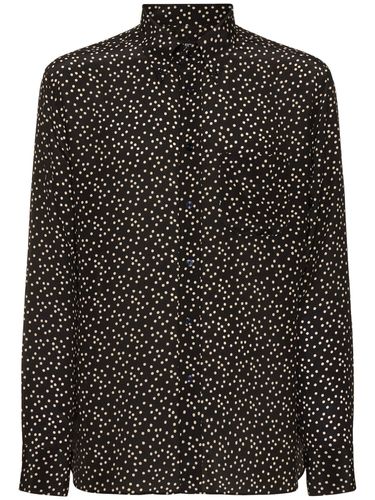 Dotted Silk Crepe De Chine Fluid Shirt - TOM FORD - Modalova