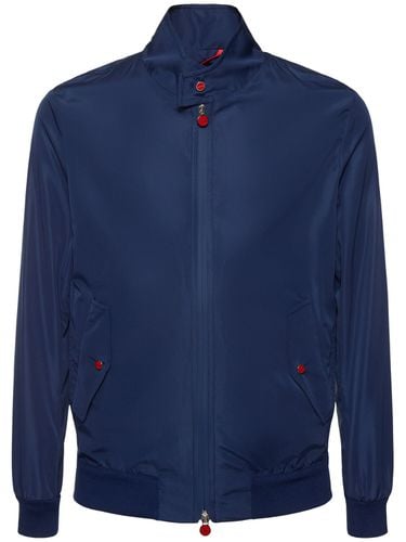 Zipped Nylon Bomber Jacket - KITON - Modalova