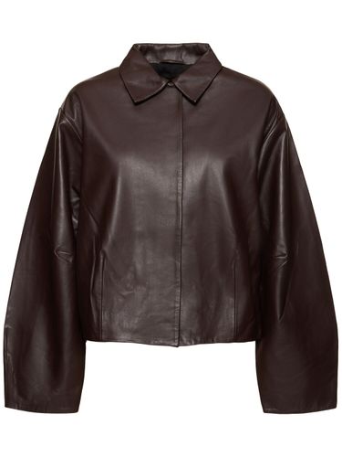 Cocoon Leather Jacket - ST.AGNI - Modalova