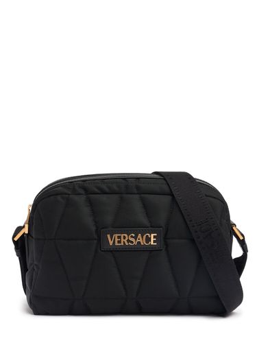 Logo Nylon Shoulder Bag - VERSACE - Modalova