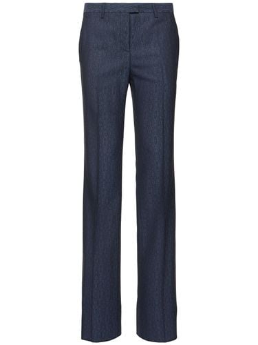 Tailored Wool Straight Pants - ETRO - Modalova