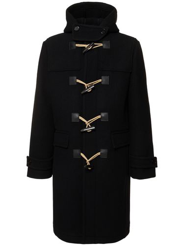 Hooded Wool Duffle Coat - BURBERRY - Modalova