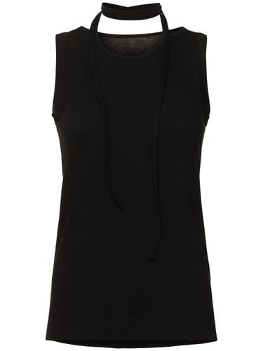 Binder Jersey Tank Top - YOHJI YAMAMOTO - Modalova