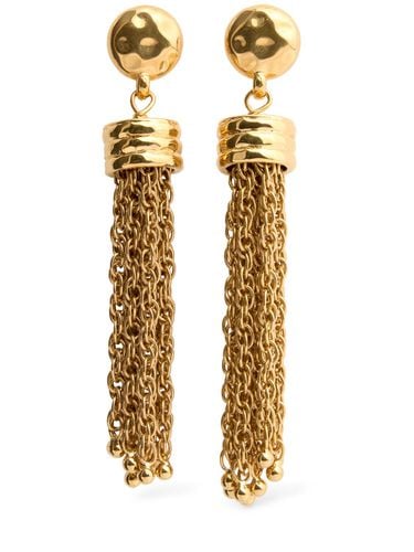 Chloé Pompom Earrings - CHLOÉ - Modalova