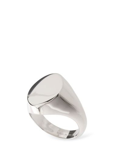 Mm6 Minimal Logo Brass Ring - MM6 MAISON MARGIELA - Modalova