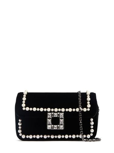 Viv Jeu De Fille Embellished Velvet Bag - ROGER VIVIER - Modalova