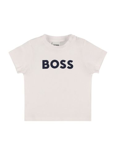 Camiseta De Algodón Jersey - BOSS - Modalova