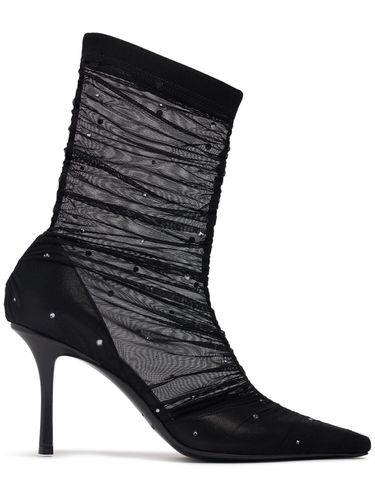 Mm Lotta Mesh & Crystal Ankle Boots - JIMMY CHOO - Modalova