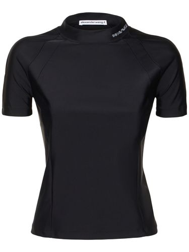 Rashguard Top W/ Mock Neck - ALEXANDER WANG - Modalova